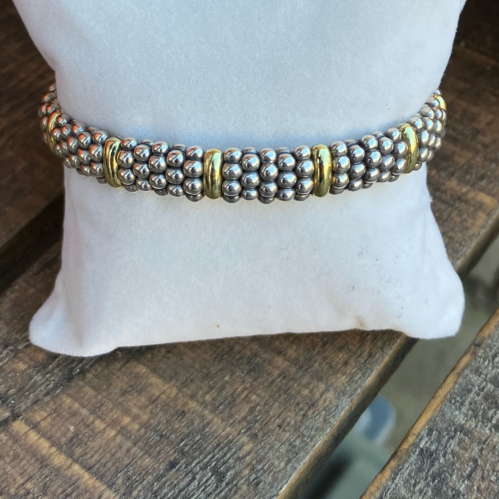 Lagos sterling & 18kt bracelet